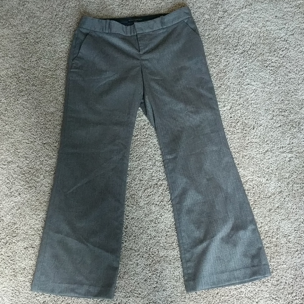 Pale brown herringbone trousers